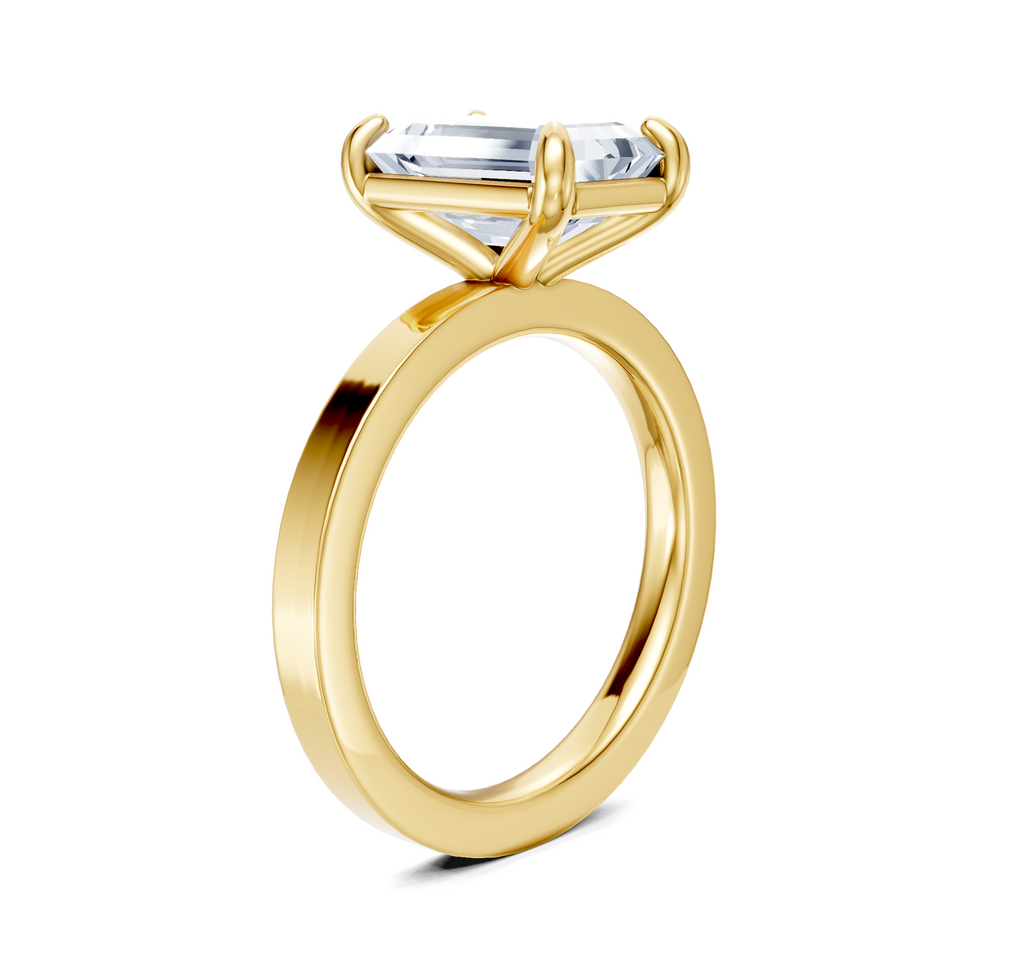 Image for Petite Square Shank | 14k Yellow Gold