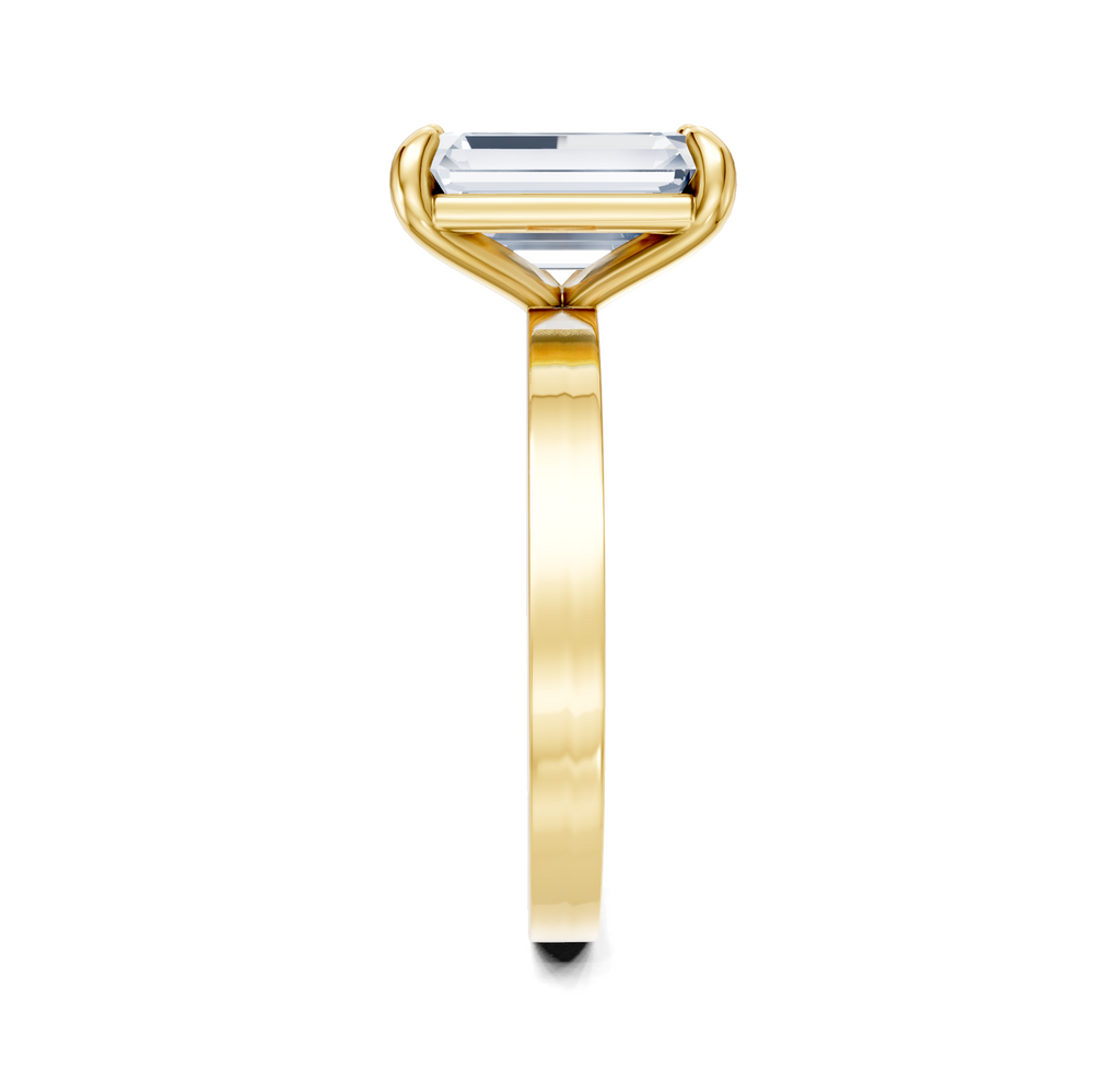 Image for Petite Square Shank | 18k Yellow Gold