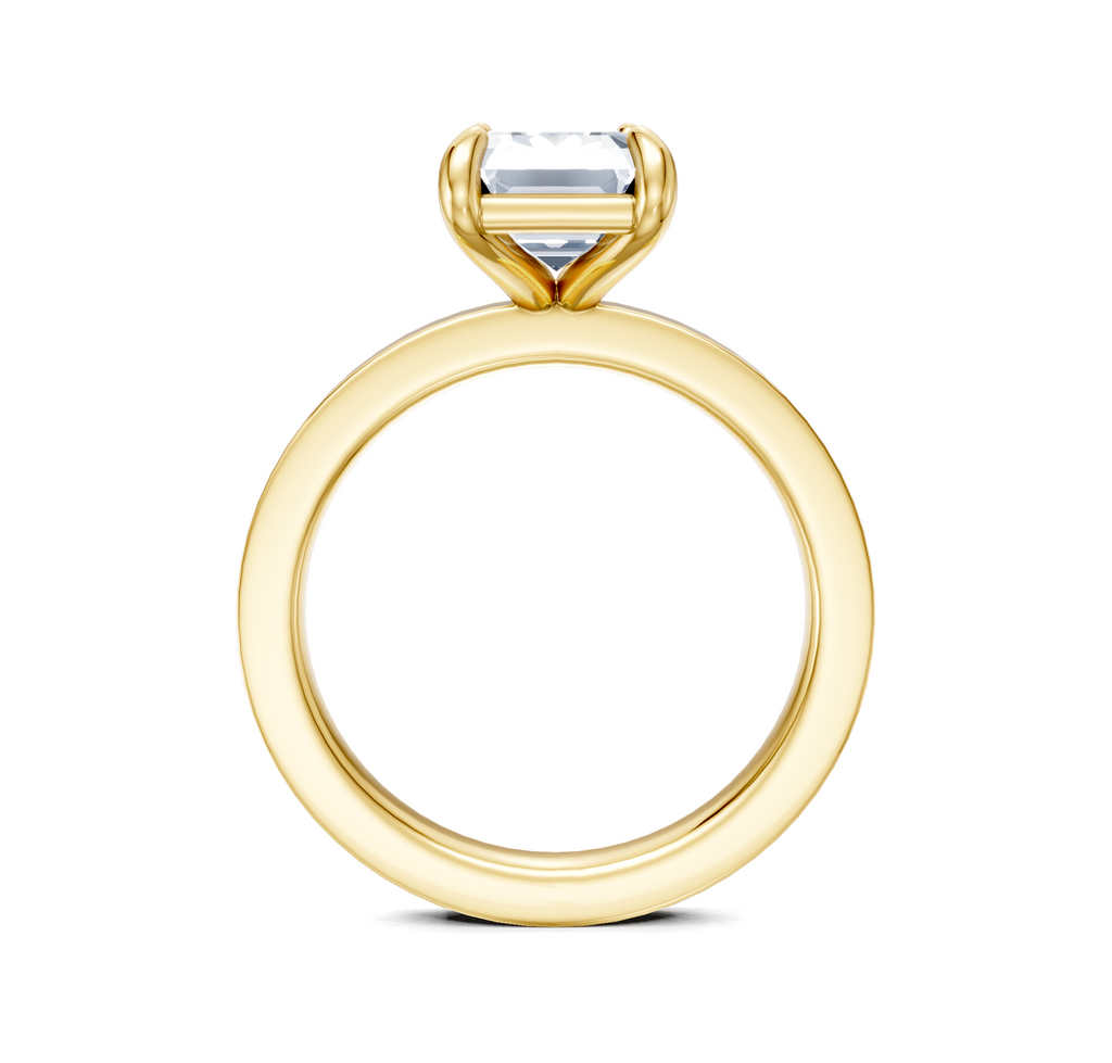 Image for Petite Square Shank | 18k Yellow Gold