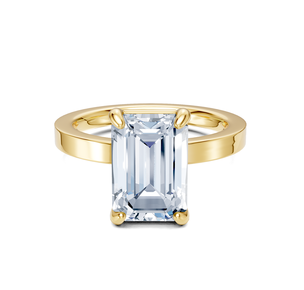 Image for Petite Square Shank | 18k Yellow Gold