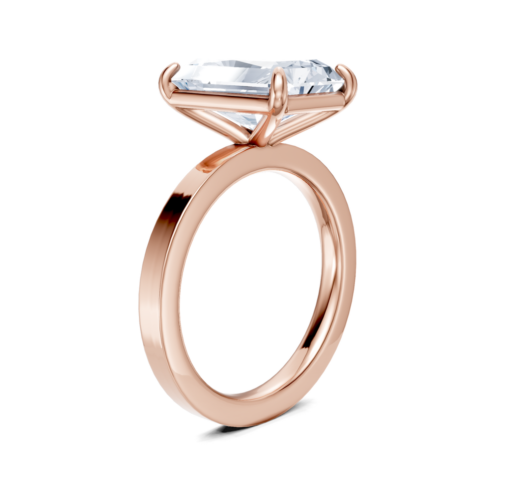 Image for Petite Square Shank | 18k Rose Gold