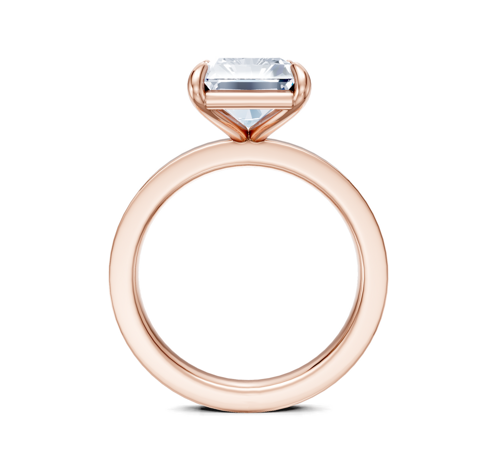 Image for Petite Square Shank | 18k Rose Gold