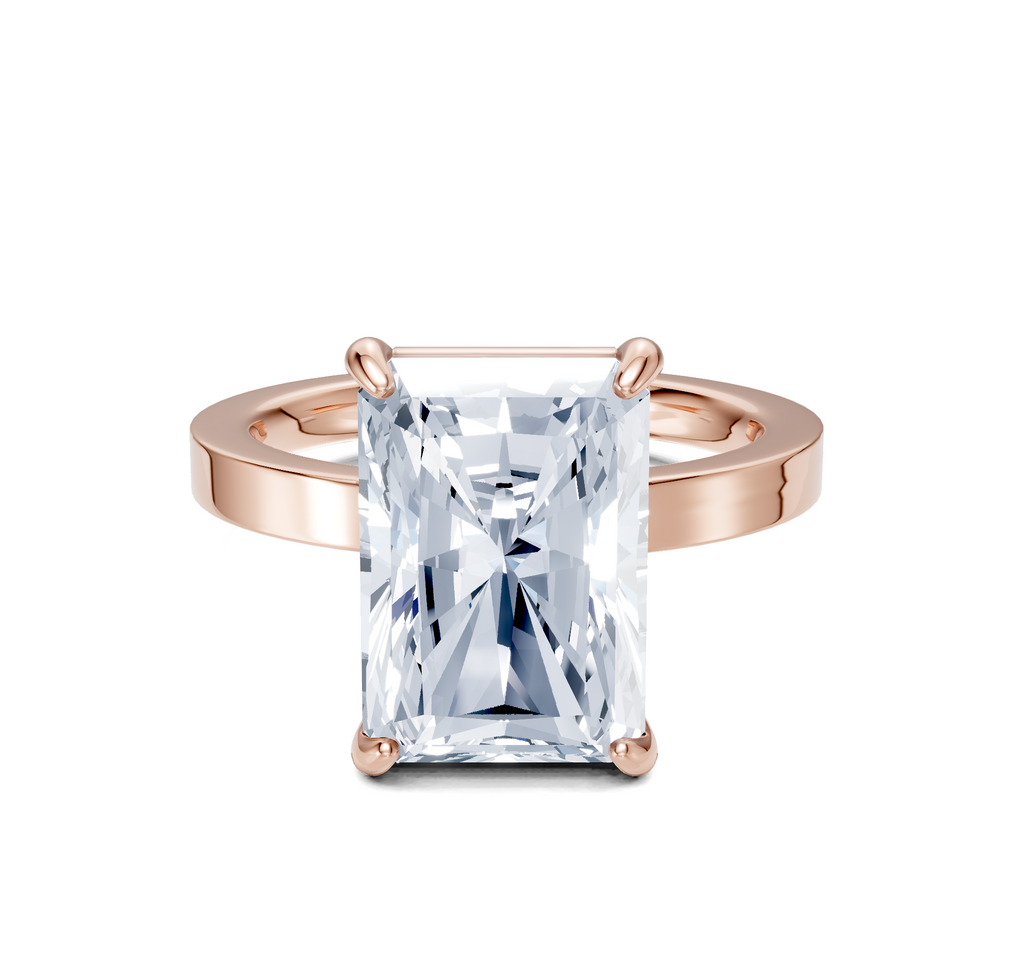Image for Petite Square Shank | 18k Rose Gold