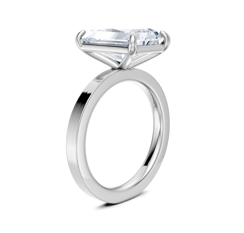 Image for Petite Square Shank | 14k White Gold