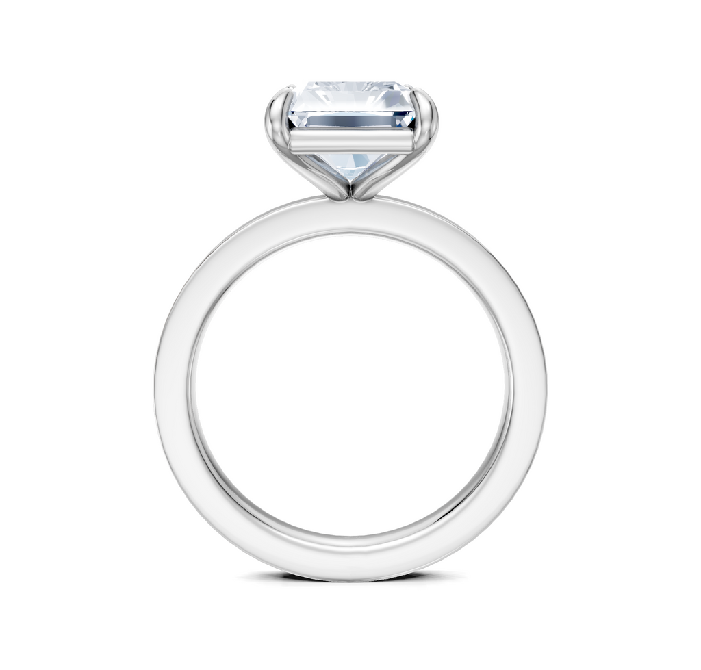 Image for Petite Square Shank | 18k White Gold