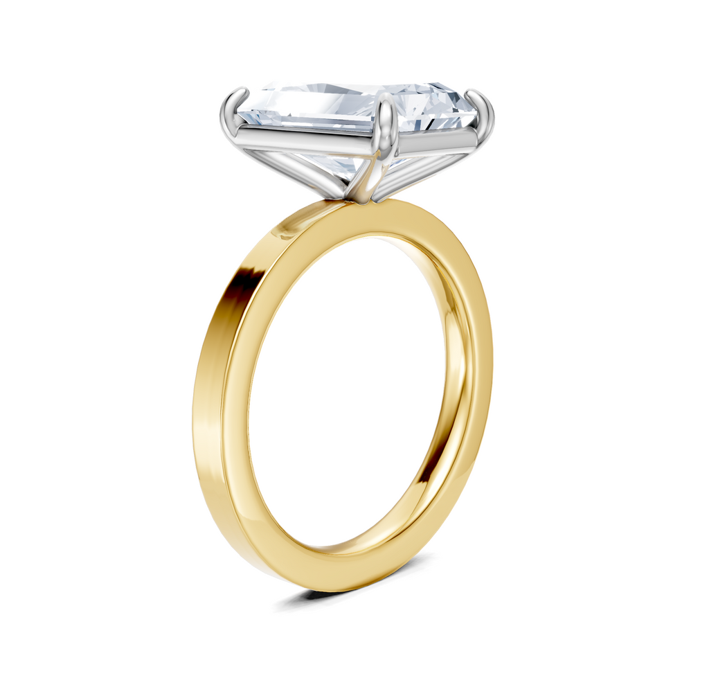Image for Petite Square Shank | 18k Two Tone