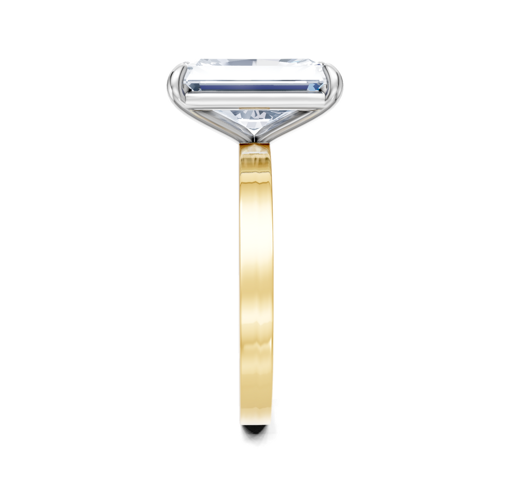 Image for Petite Square Shank | 18k Two Tone