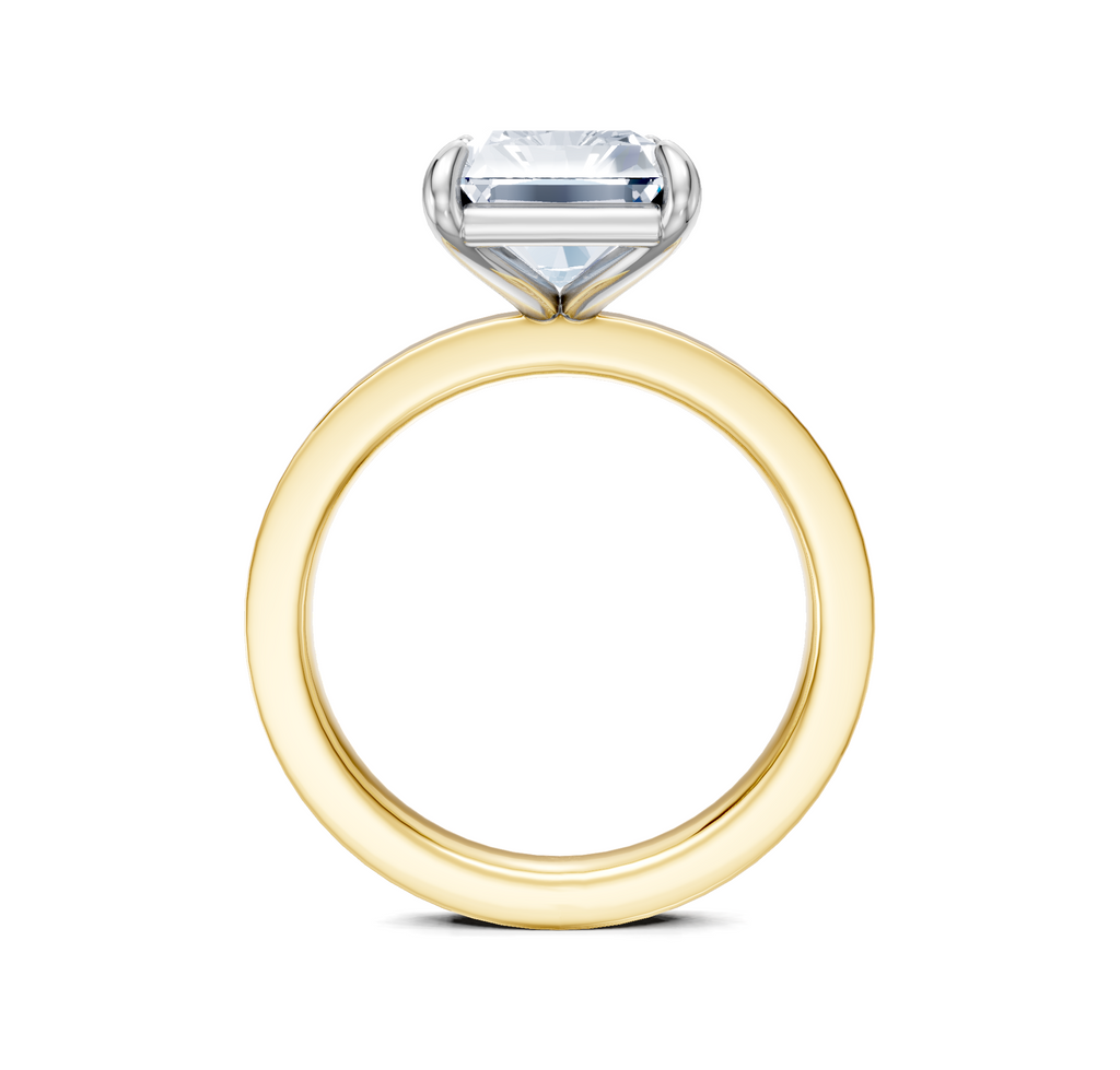 Image for Petite Square Shank | 18k Two Tone