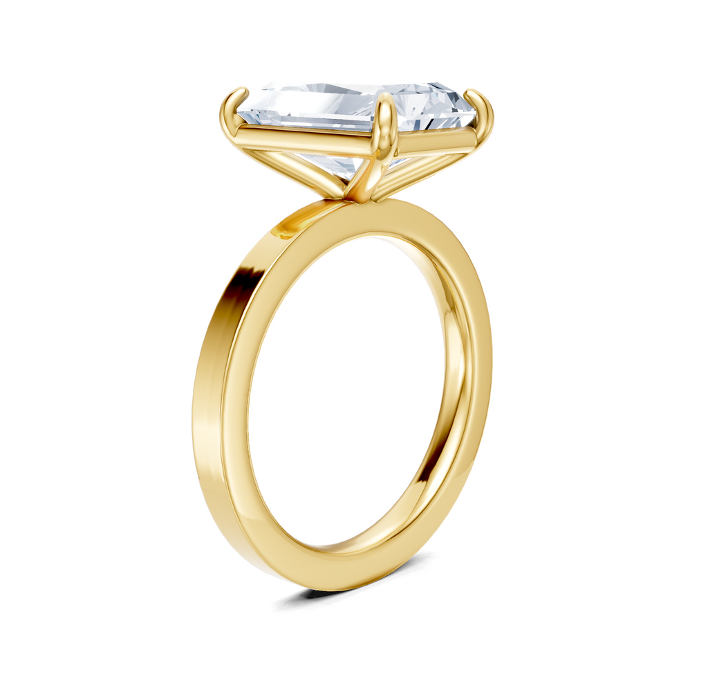 Image for Petite Square Shank | 18k Yellow Gold