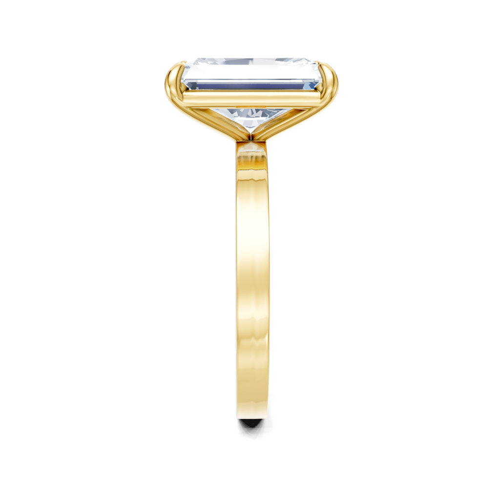 Image for Petite Square Shank | 18k Yellow Gold