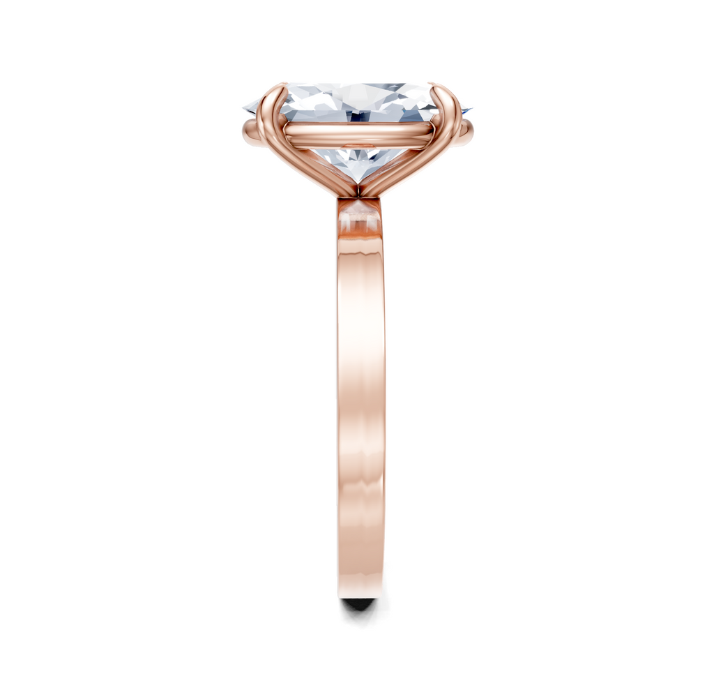 Image for Petite Square Shank | 18k Rose Gold