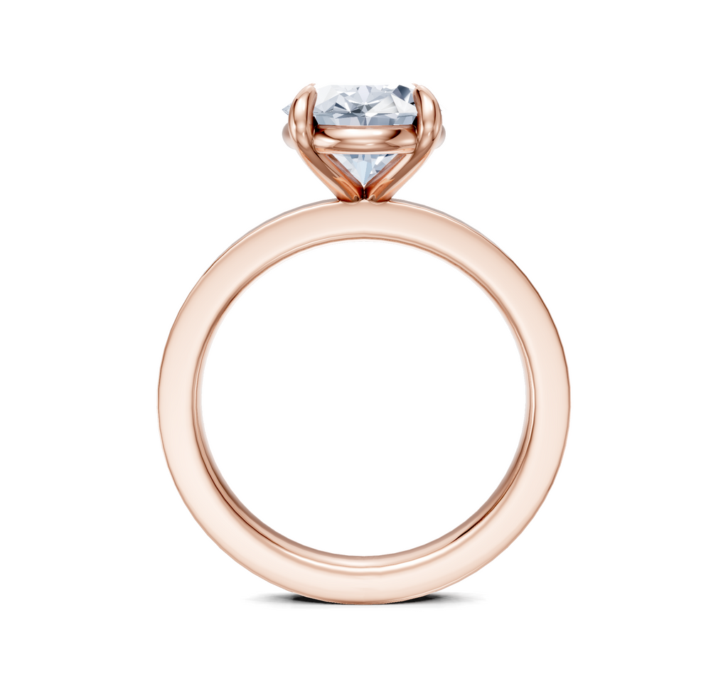 Image for Petite Square Shank | 18k Rose Gold