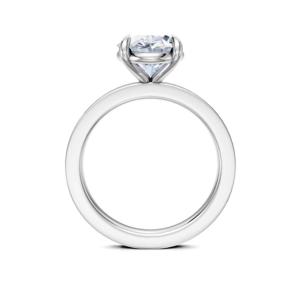 Image for Petite Square Shank | 18k White Gold
