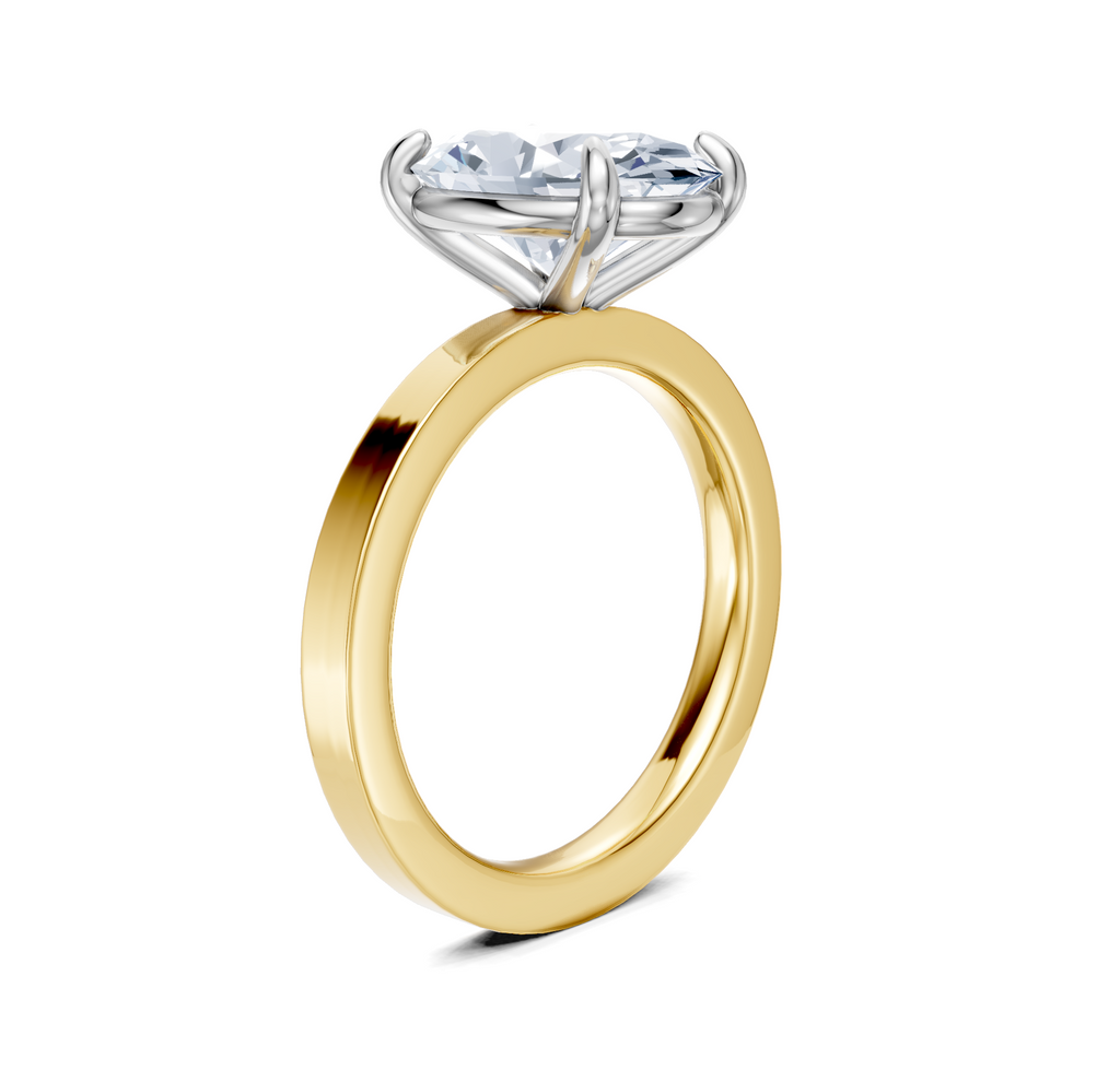 Image for Petite Square Shank | 18k Two Tone