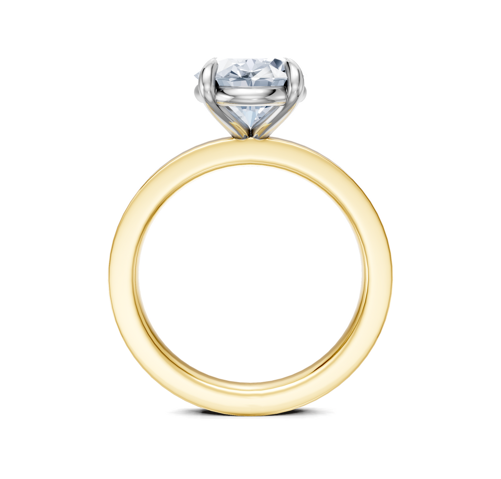 Image for Petite Square Shank | 18k Two Tone