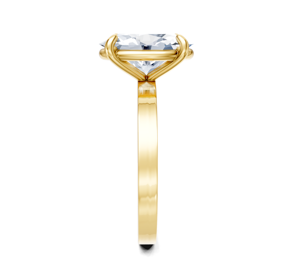 Image for Petite Square Shank | 18k Yellow Gold