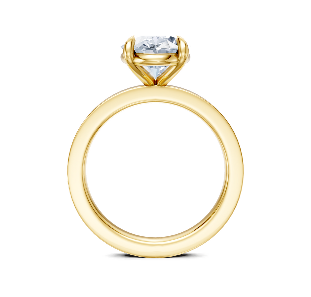 Image for Petite Square Shank | 18k Yellow Gold