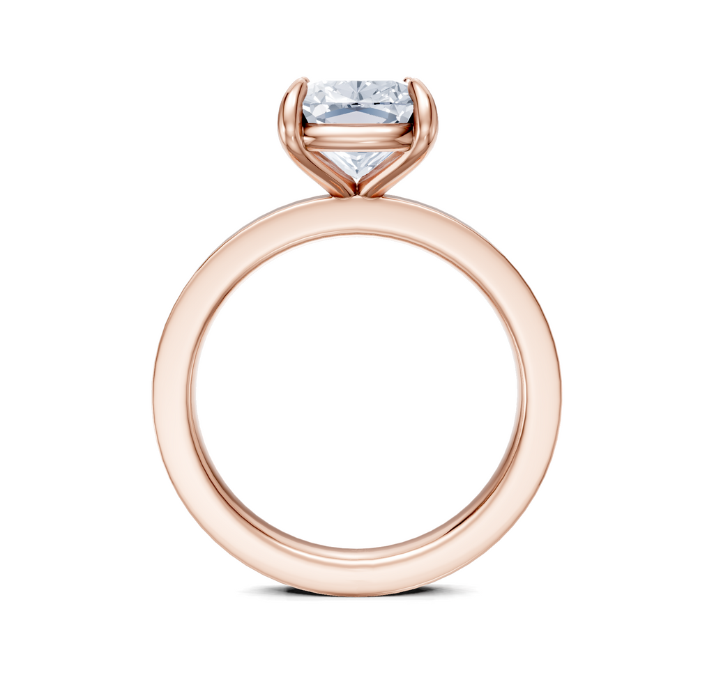 Image for Petite Square Shank | 18k Rose Gold
