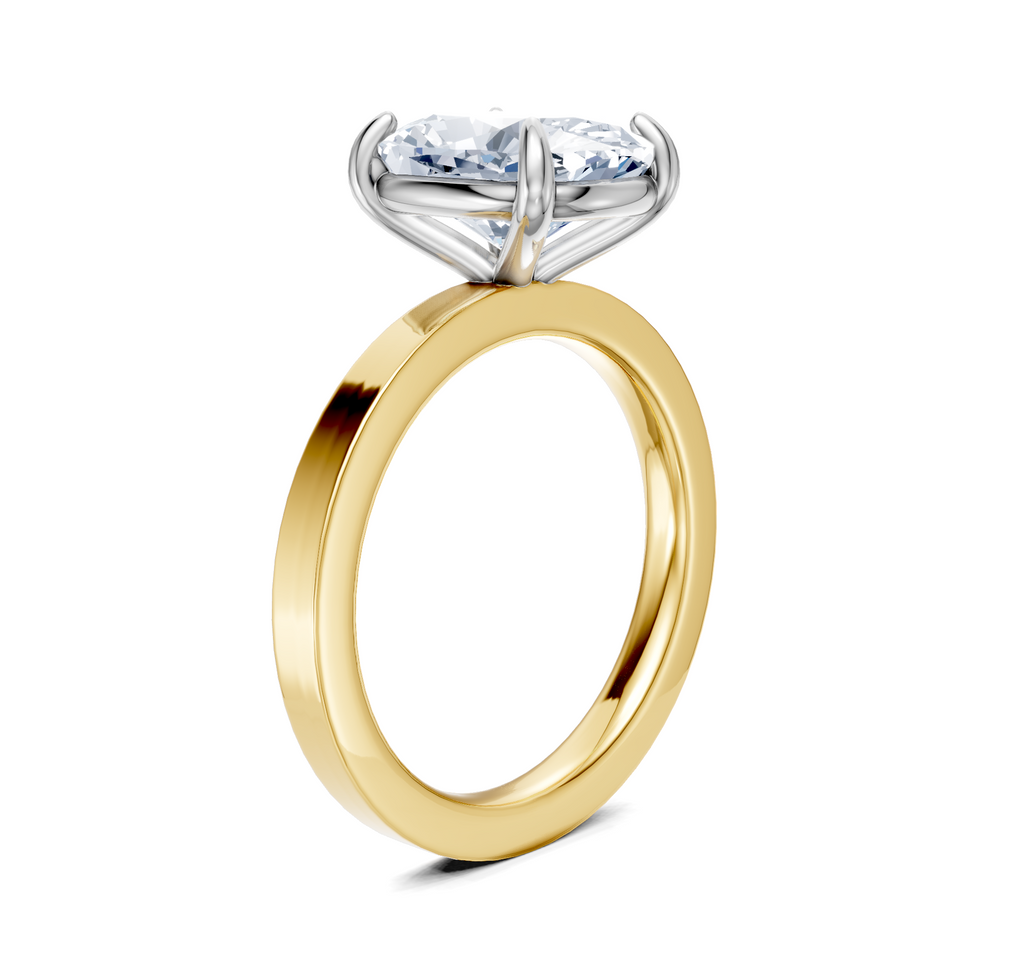 Image for Petite Square Shank | 18k Two Tone