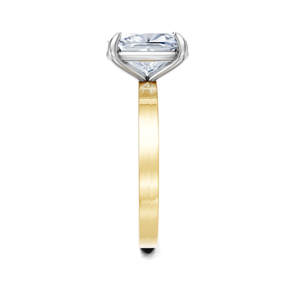Image for Petite Square Shank | 14k Two Tone