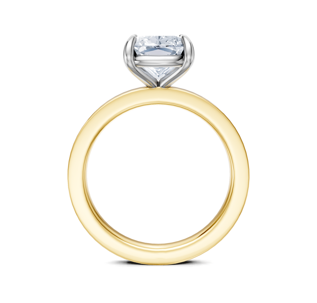 Image for Petite Square Shank | 18k Two Tone