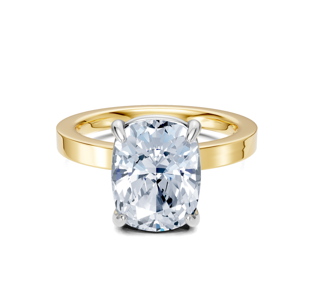 Image for Petite Square Shank | 18k Two Tone