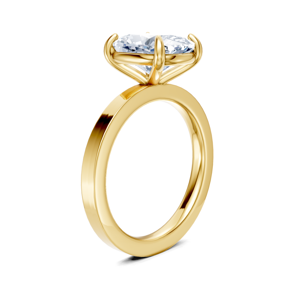 Image for Petite Square Shank | 14k Yellow Gold