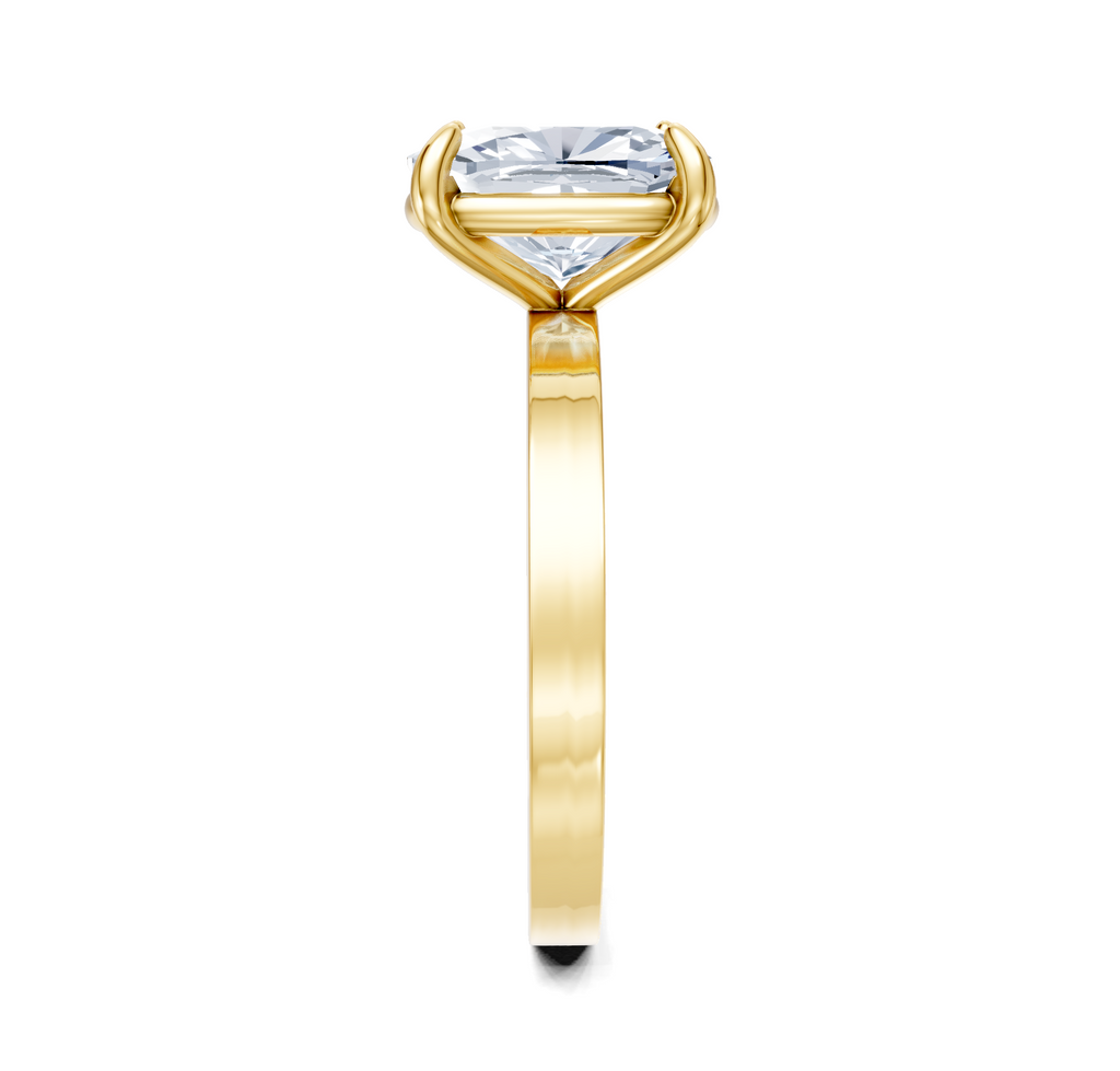 Image for Petite Square Shank | 14k Yellow Gold