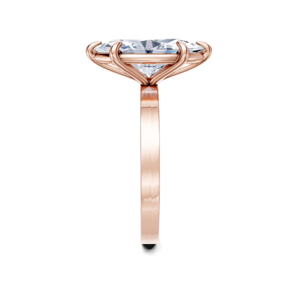 Image for Petite Square Shank | 18k Rose Gold