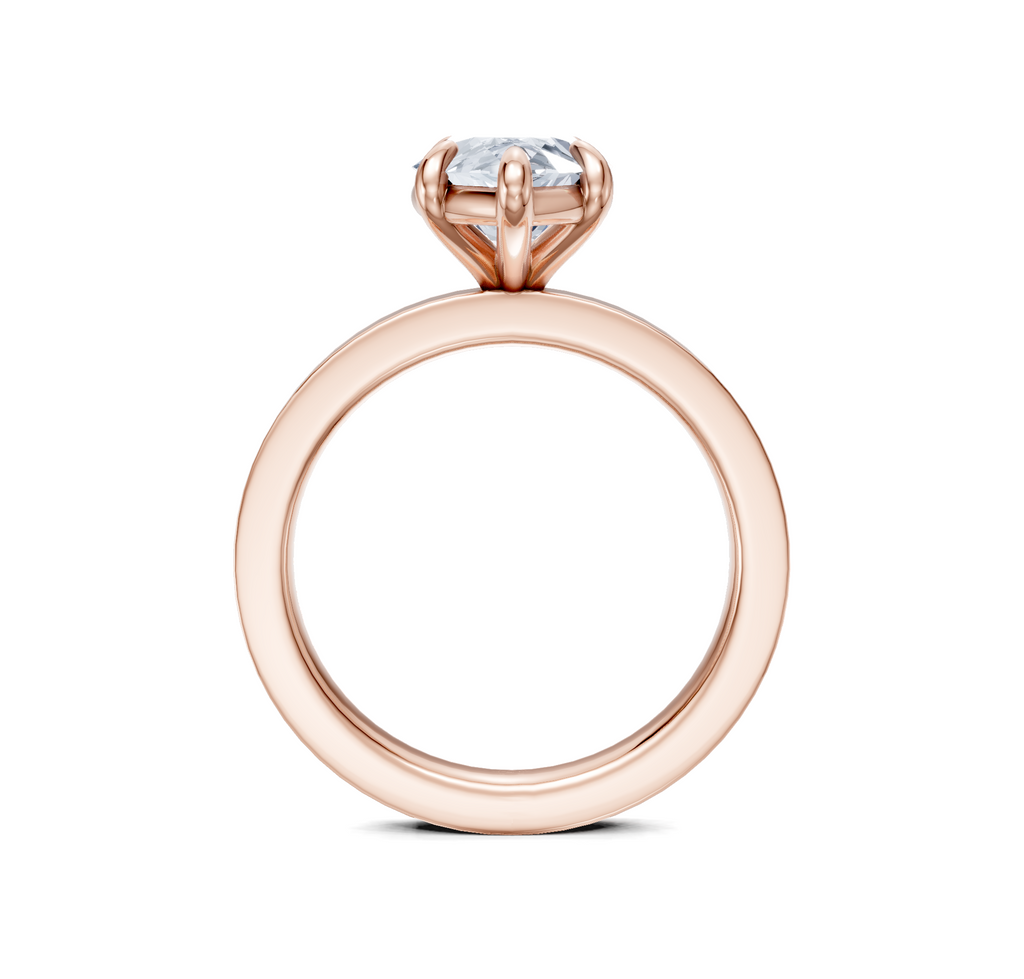 Image for Petite Square Shank | 14k Rose Gold