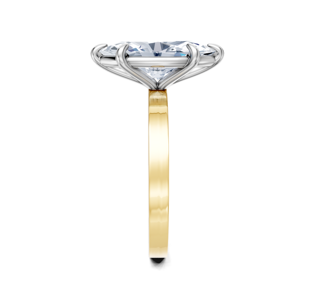Image for Petite Square Shank | 18k Two Tone