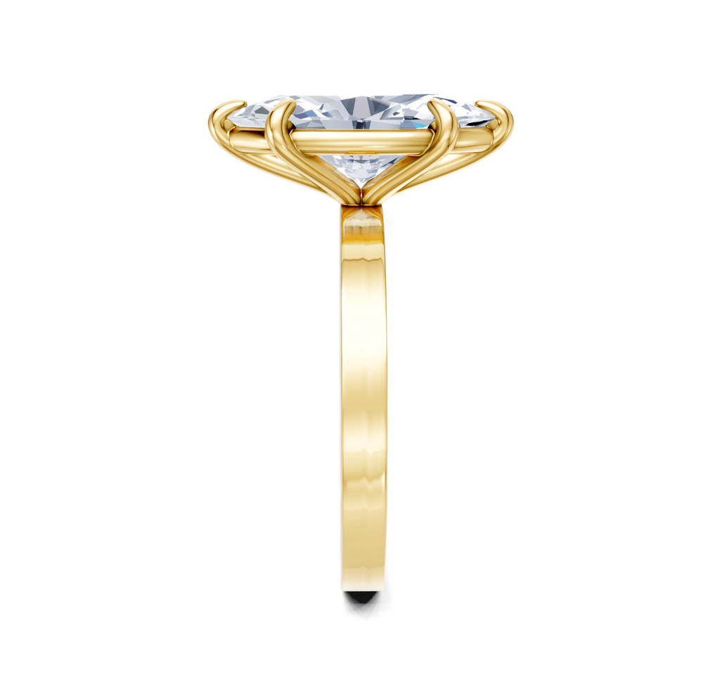Image for Petite Square Shank | 14k Yellow Gold