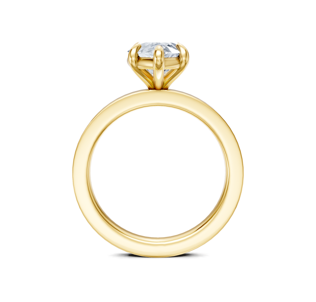 Image for Petite Square Shank | 14k Yellow Gold