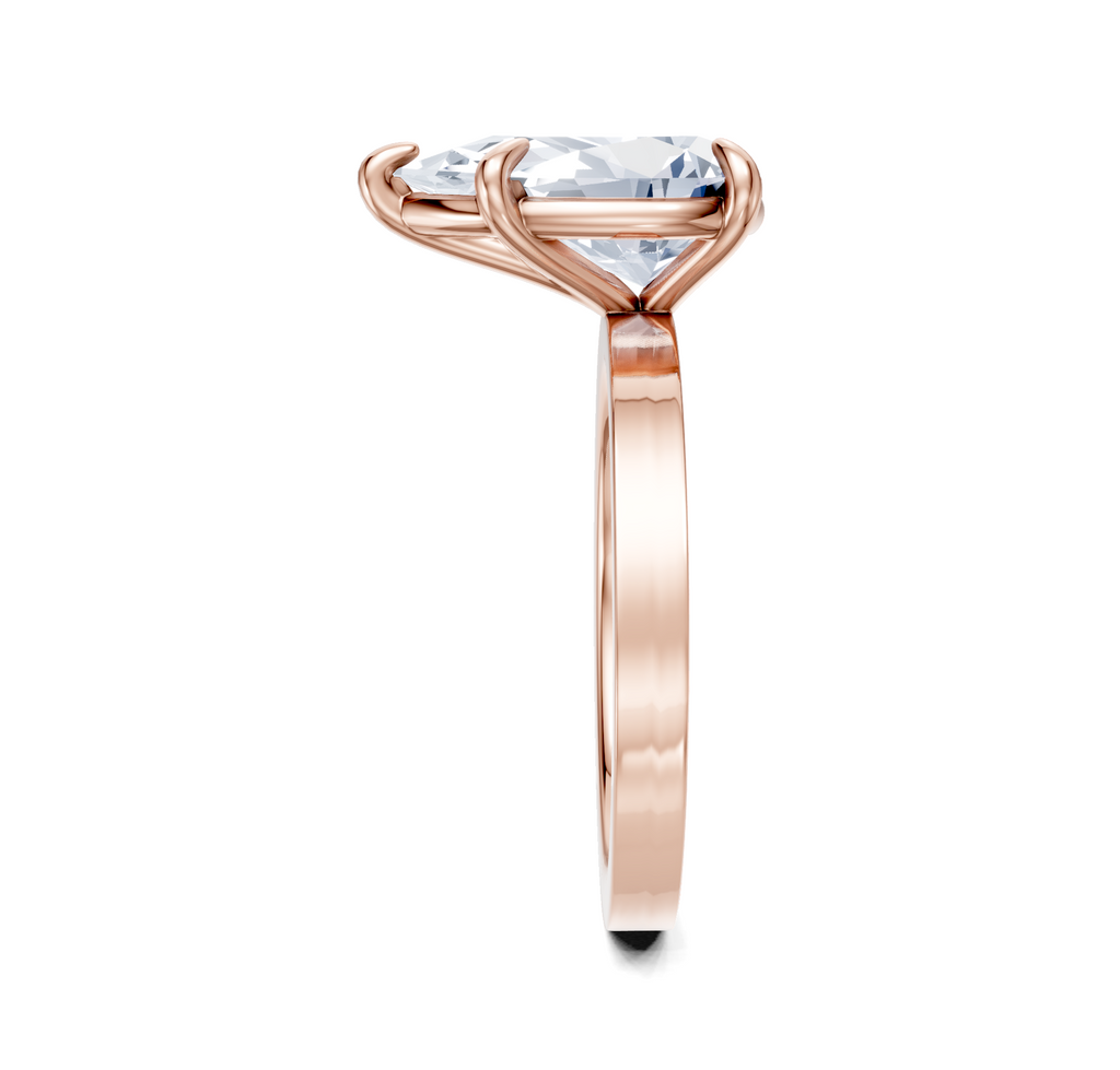 Image for Petite Square Shank | 14k Rose Gold
