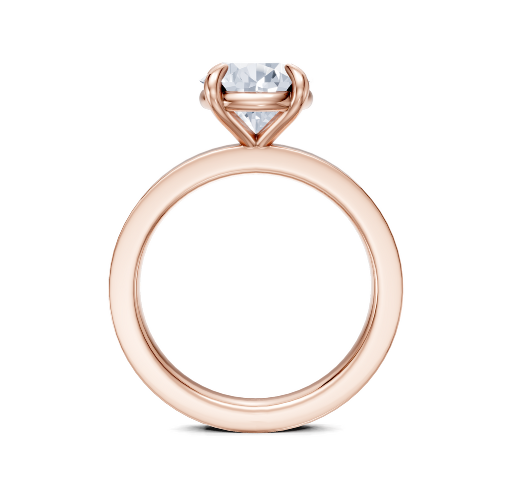 Image for Petite Square Shank | 18k Rose Gold