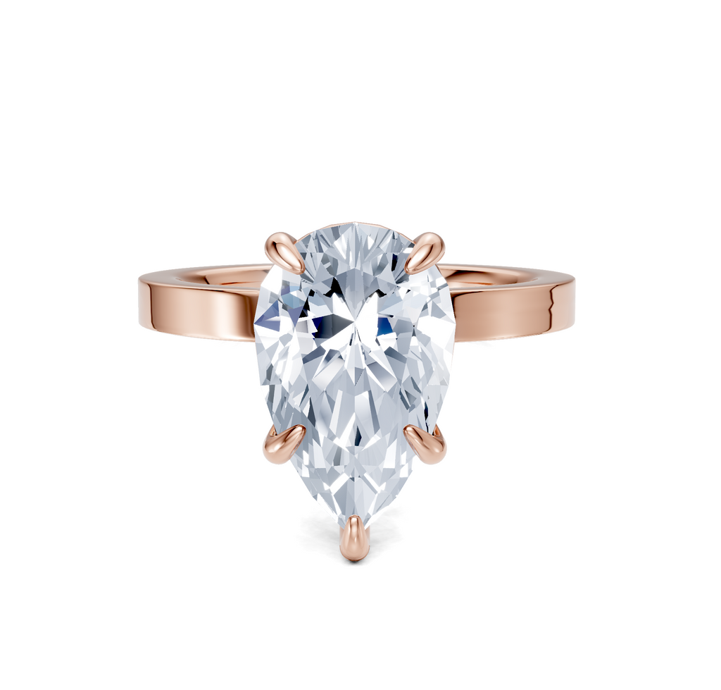 Image for Petite Square Shank | 14k Rose Gold