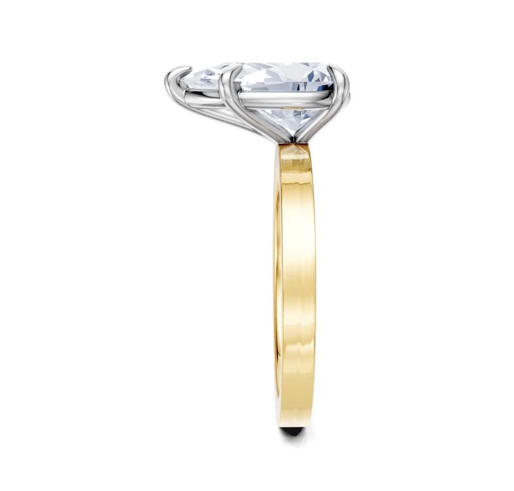 Image for Petite Square Shank | 18k Two Tone