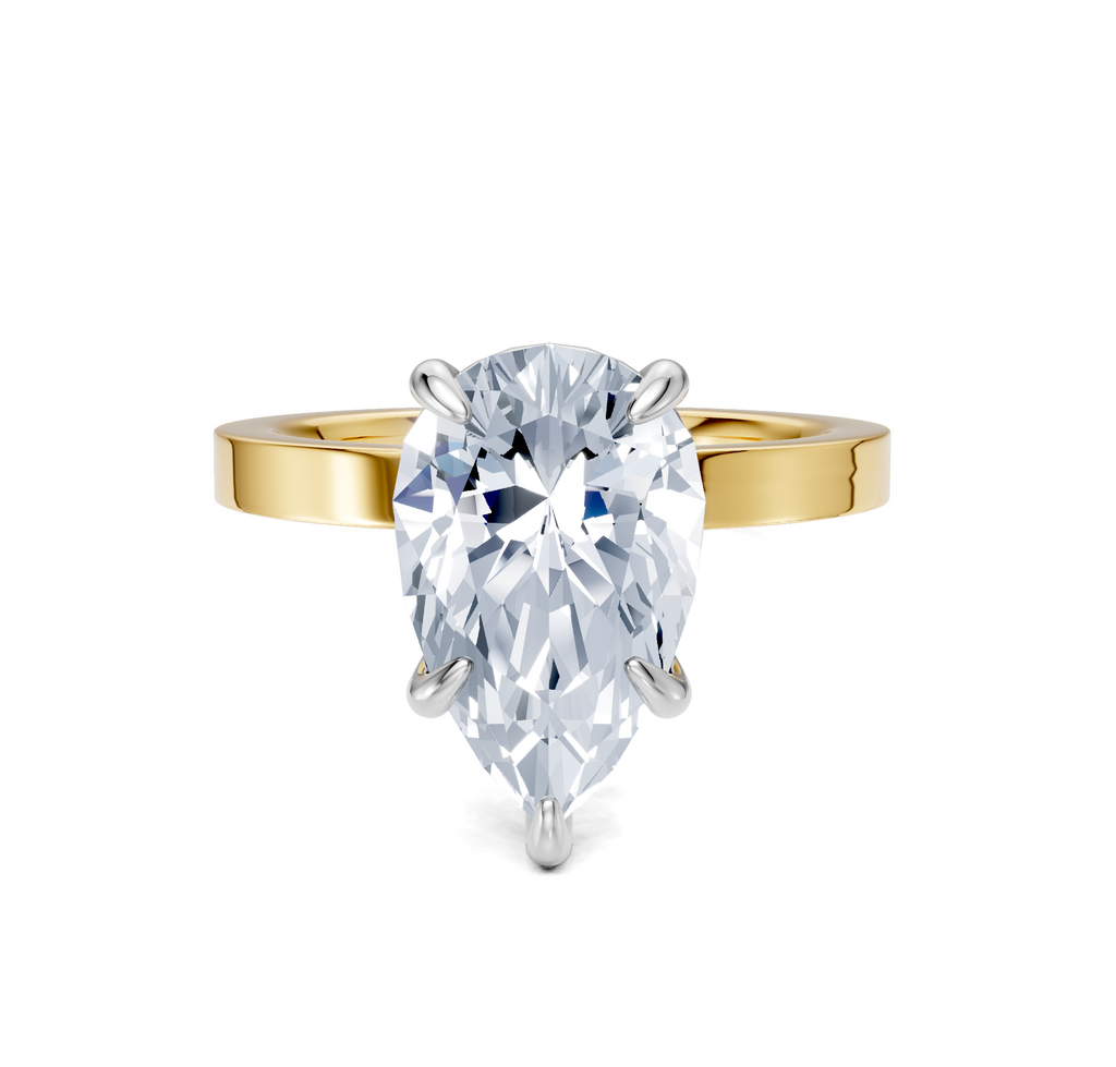 Image for Petite Square Shank | 18k Two Tone