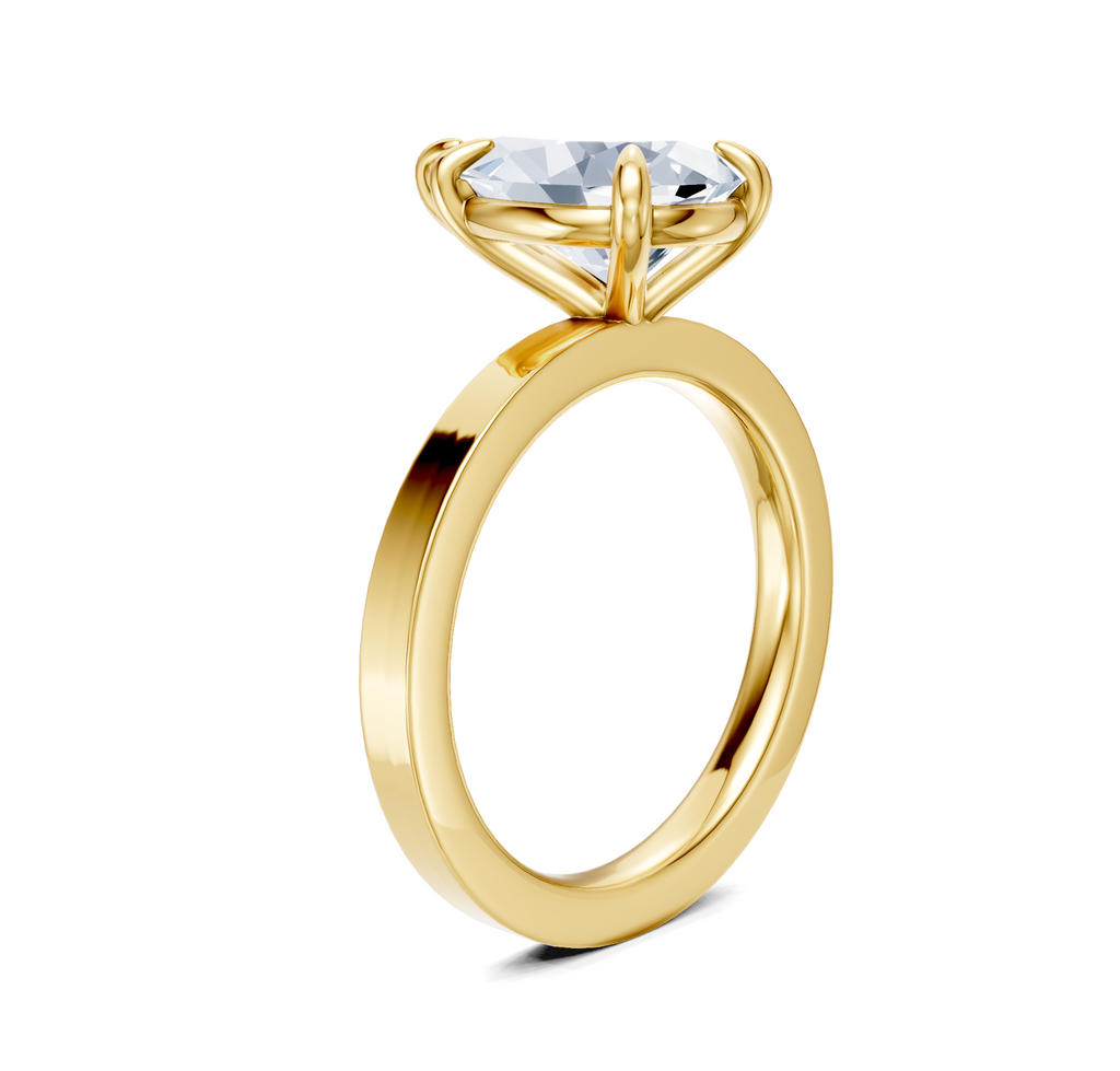 Image for Petite Square Shank | 18k Yellow Gold