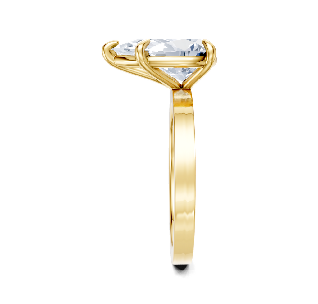 Image for Petite Square Shank | 18k Yellow Gold