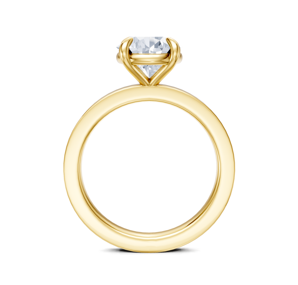 Image for Petite Square Shank | 14k Yellow Gold
