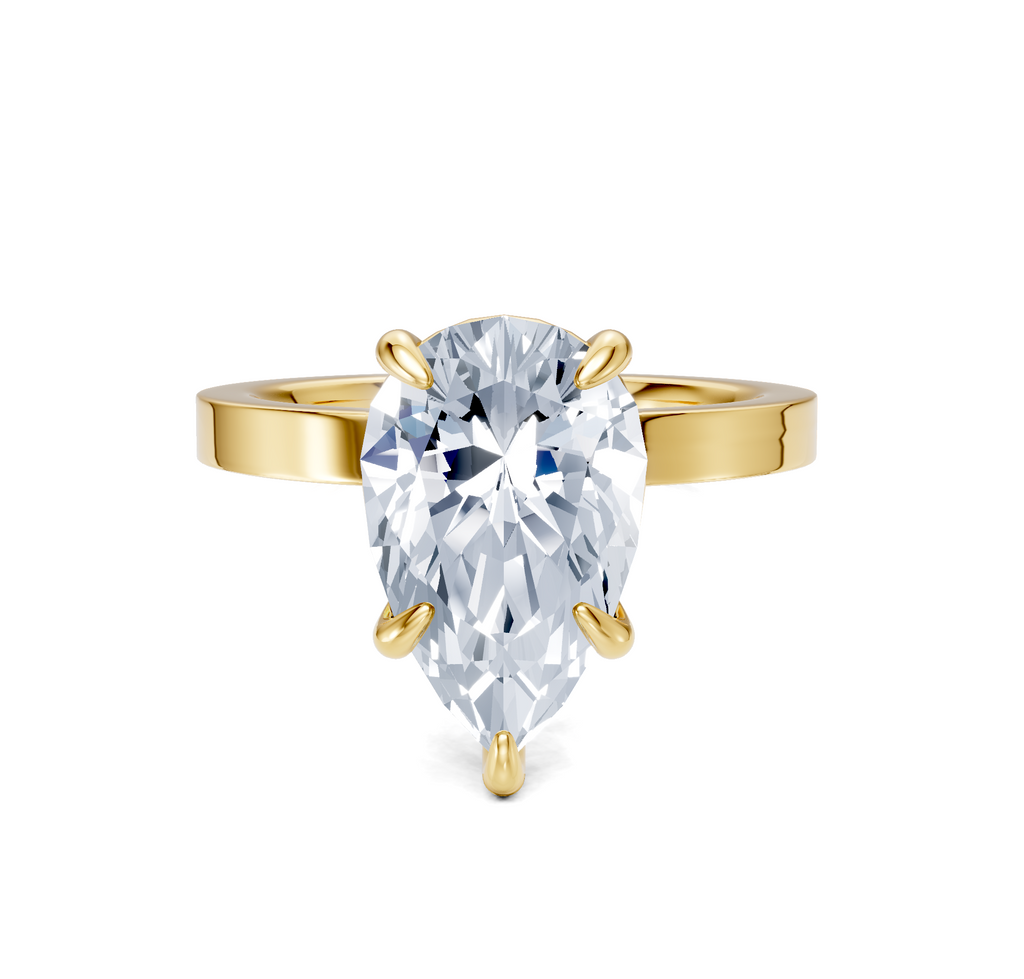 Image for Petite Square Shank | 18k Yellow Gold