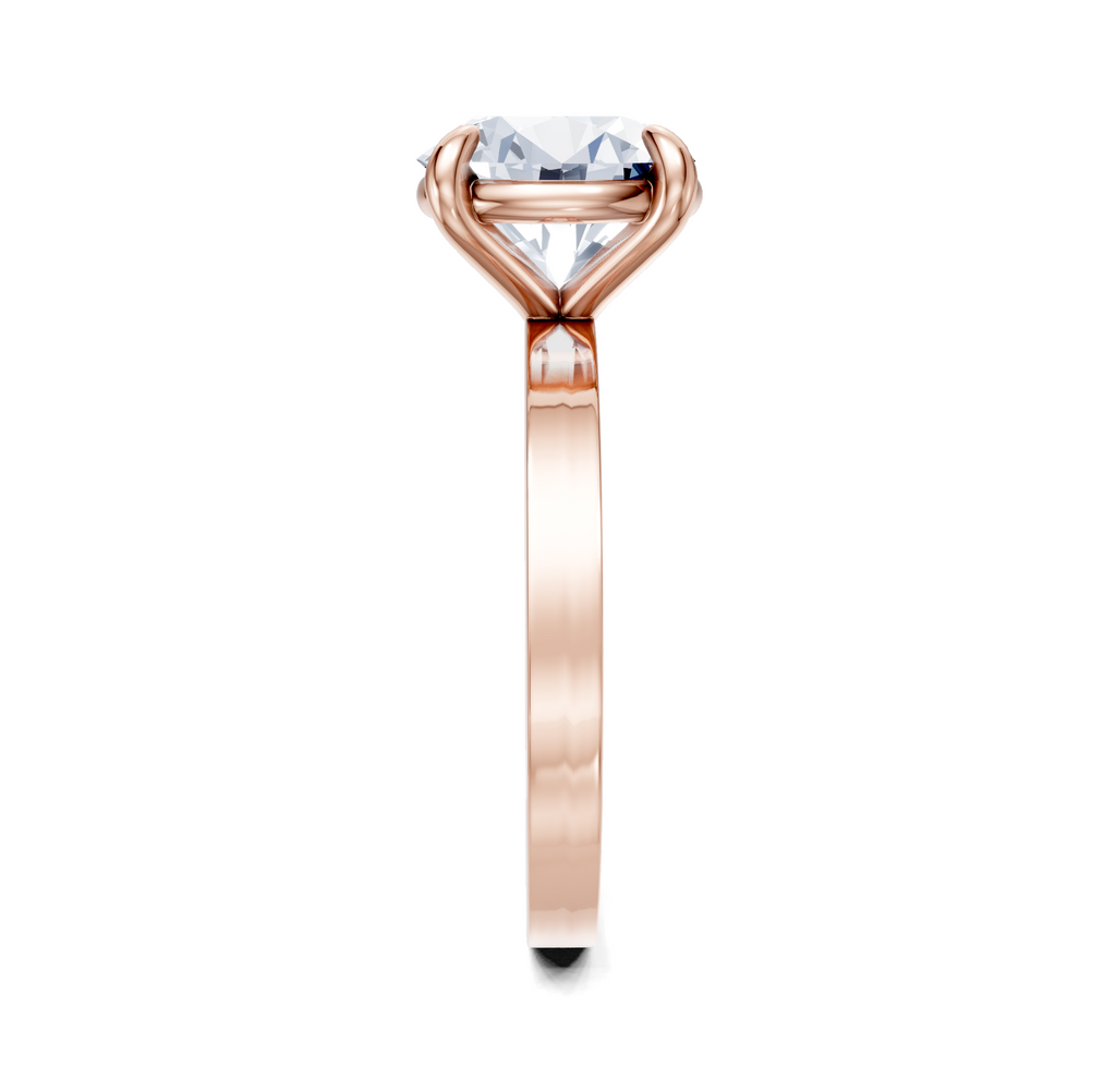 Image for Petite Square Shank | 18k Rose Gold