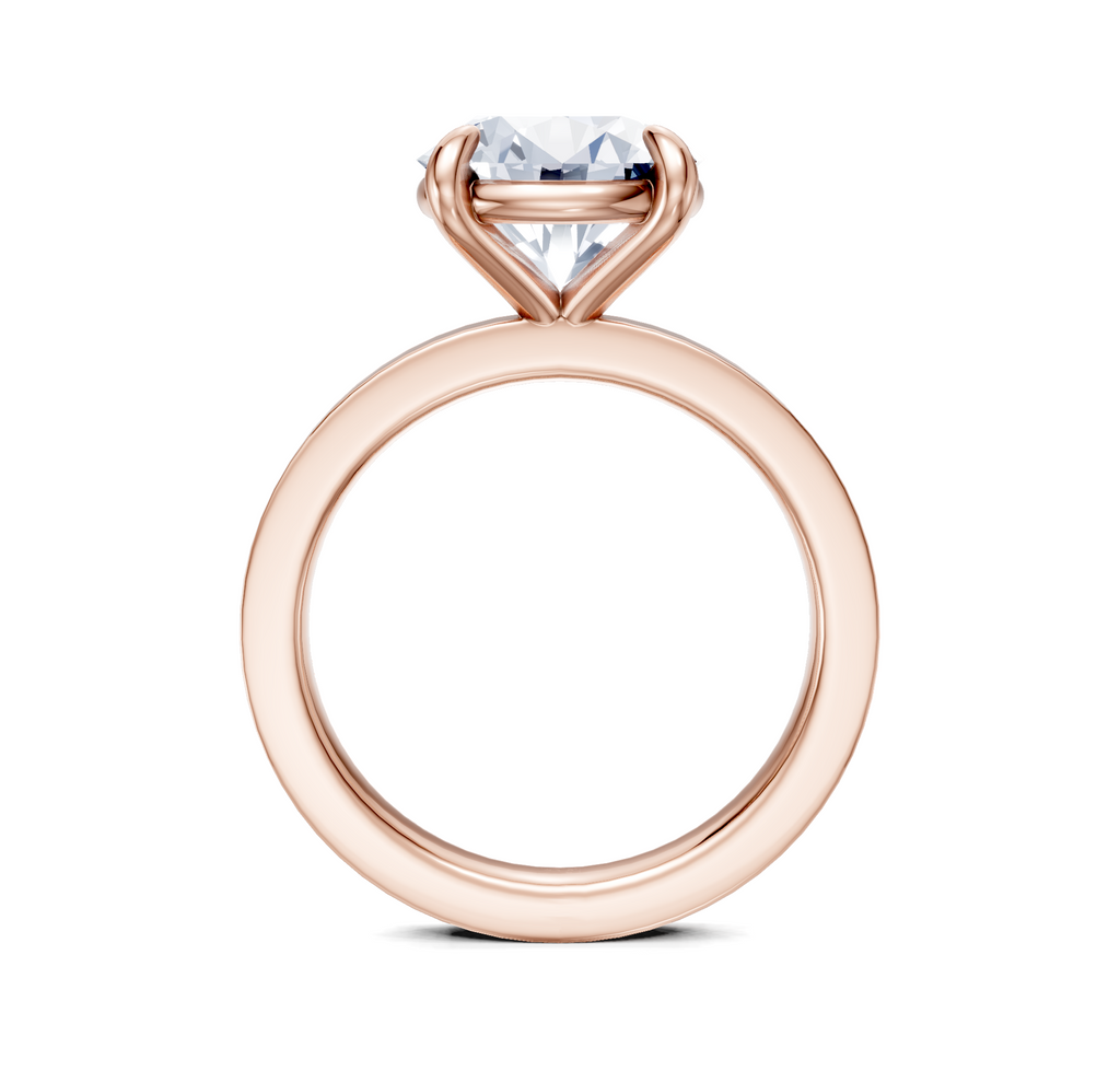 Image for Petite Square Shank | 14k Rose Gold