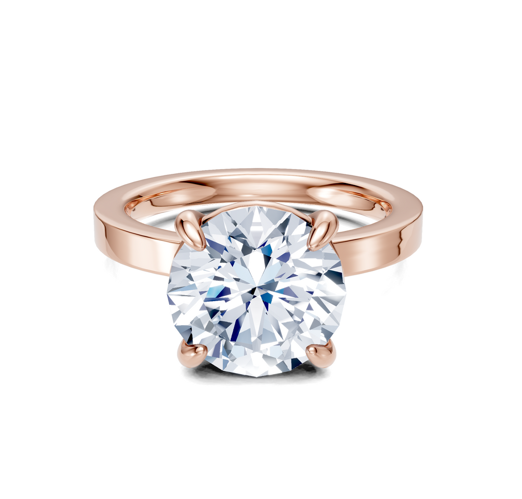 Image for Petite Square Shank | 14k Rose Gold