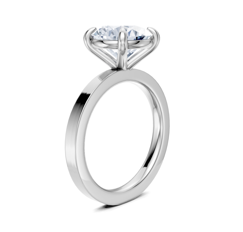 Image for Petite Square Shank | 14k White Gold