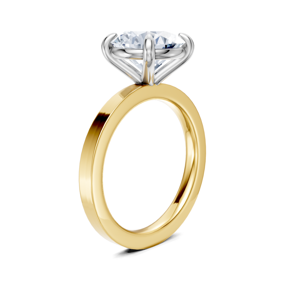 Image for Petite Square Shank | 18k Two Tone