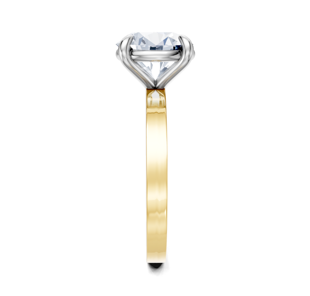 Image for Petite Square Shank | 18k Two Tone