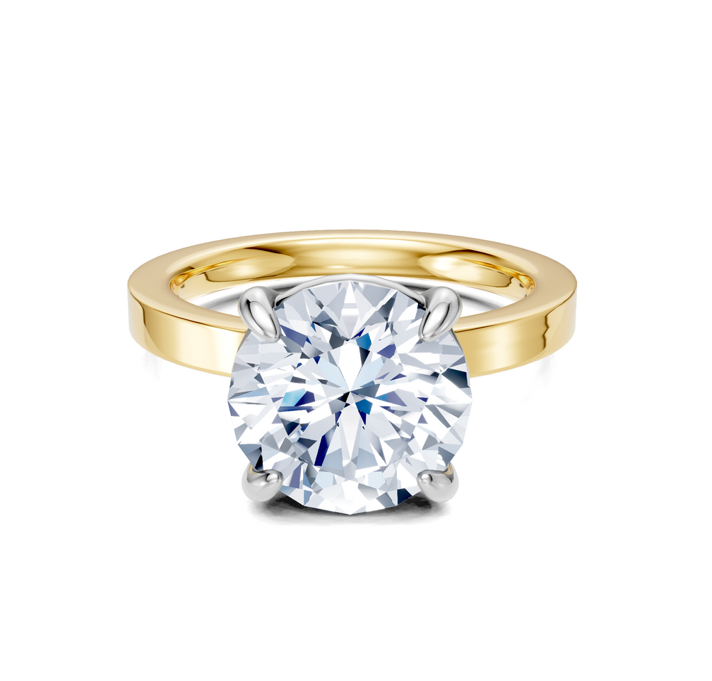 Image for Petite Square Shank | 18k Two Tone