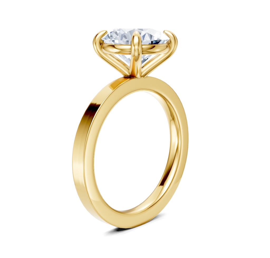 Image for Petite Square Shank | 14k Yellow Gold